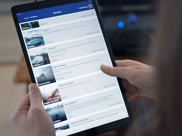 Journeys list in the BetterGuide app on a tablet